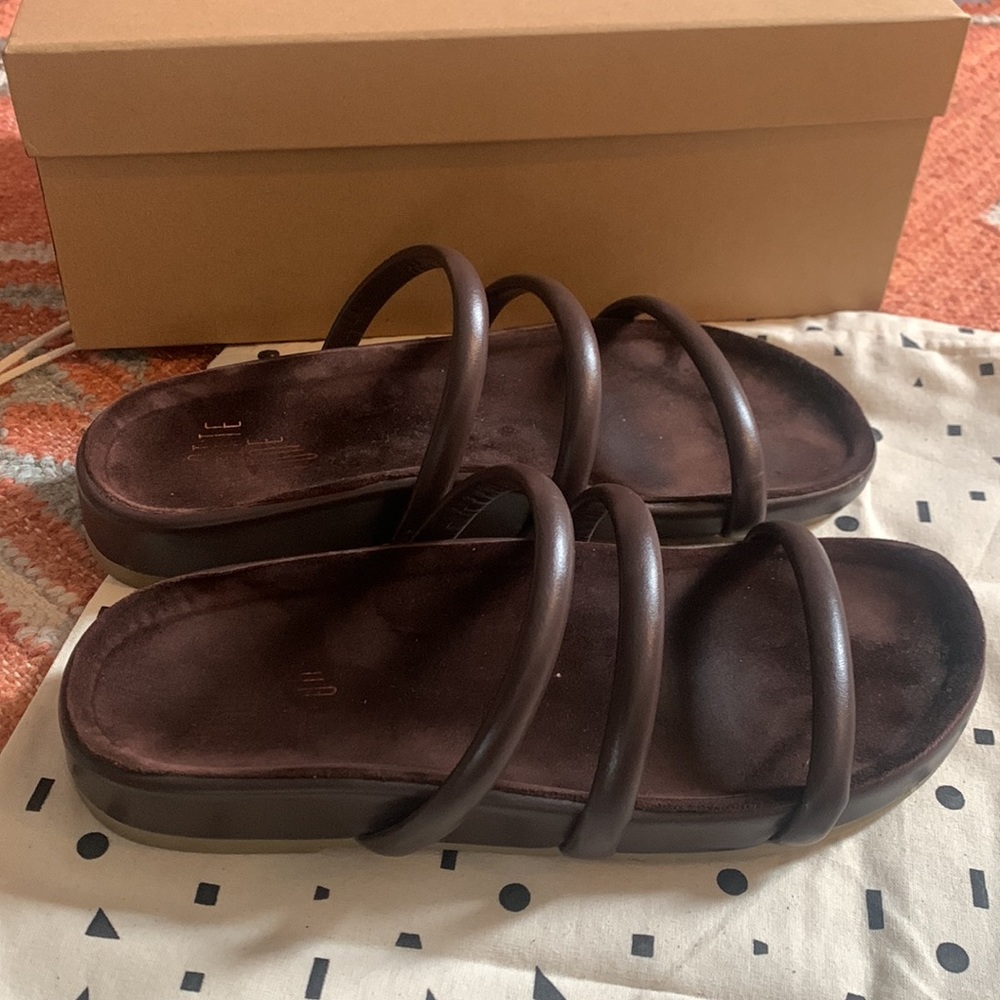Charlotte Stone Dolly Sandals Brown Leather